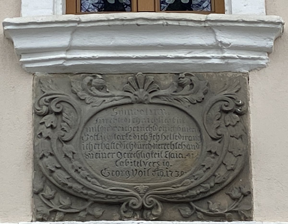 Himmelkron, OT Lanzendorf, Am Main 23, Fensterschürze